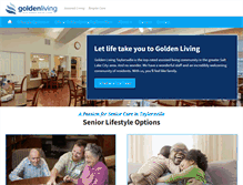 Tablet Screenshot of goldenlivingtaylorsville.com